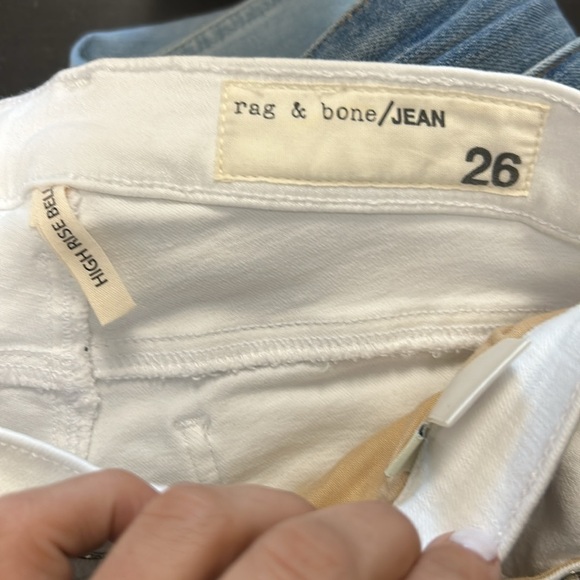 Rag & Bone ripped High Rise Bell Jeans - Picture 2 of 7